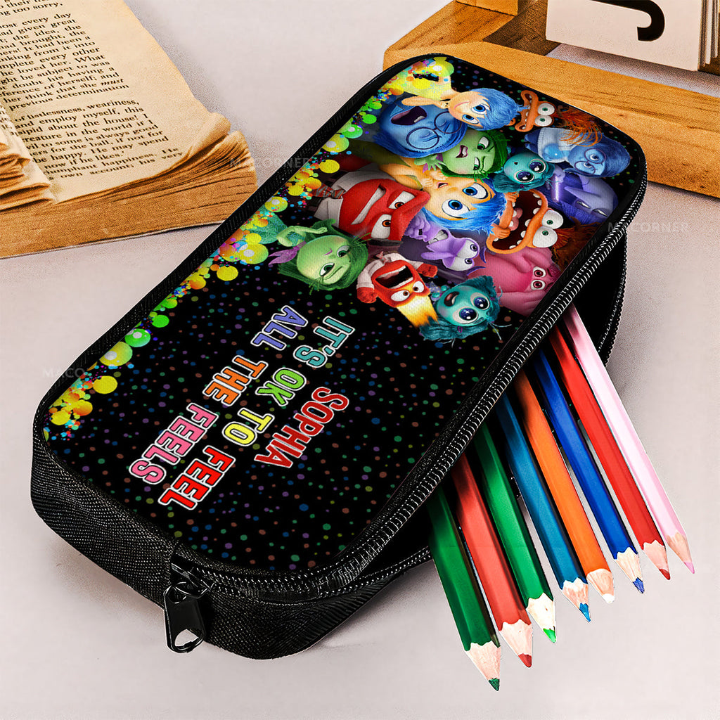 Personalized Pencil Case with Disney Characters for Kids - Custom Name Gift Pencil Case GradoCreations