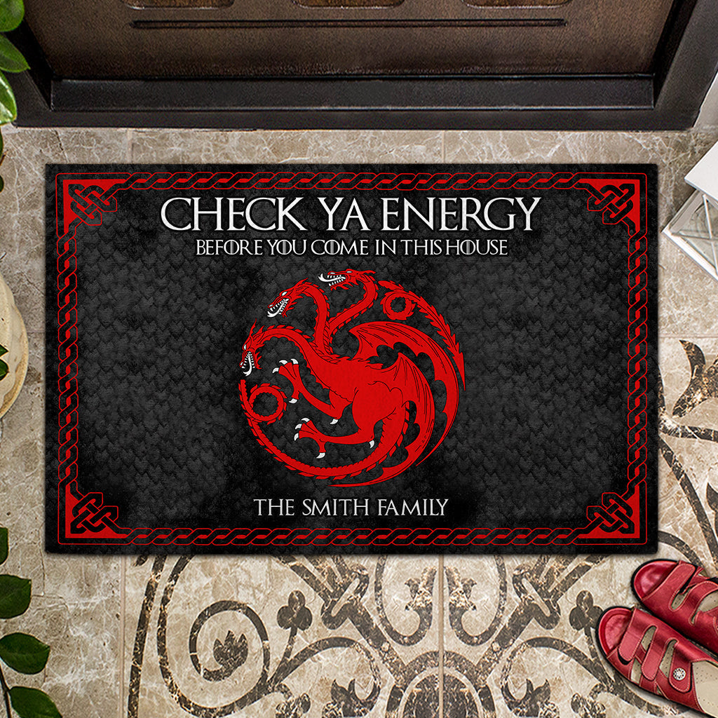 Personalized Game Of Thrones Doormat Custom Family Name Doormat GradoCreations