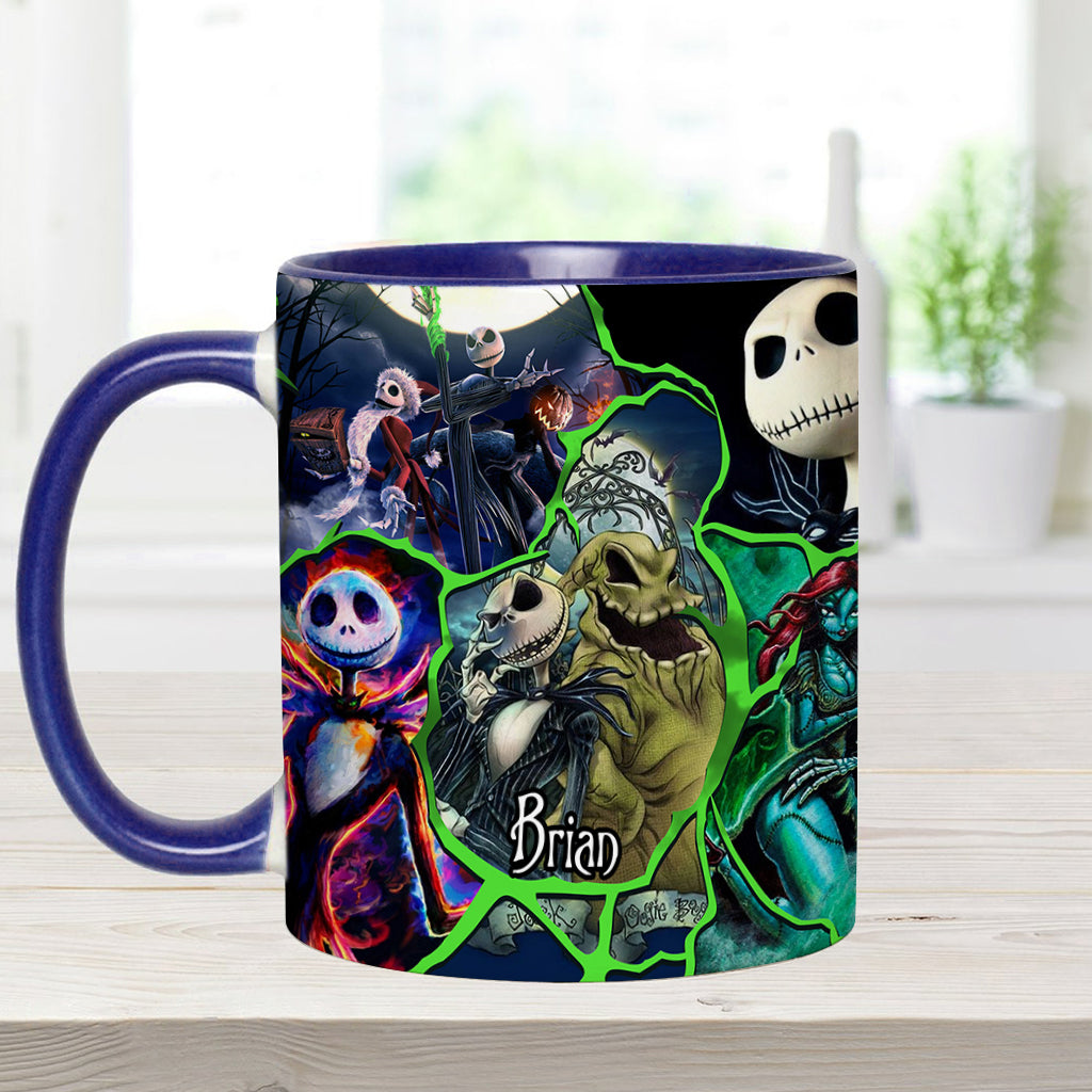 Personalized Nightmare Accent Mug Custom Name Funny Gift for Friends Accent Mug GradoCreations