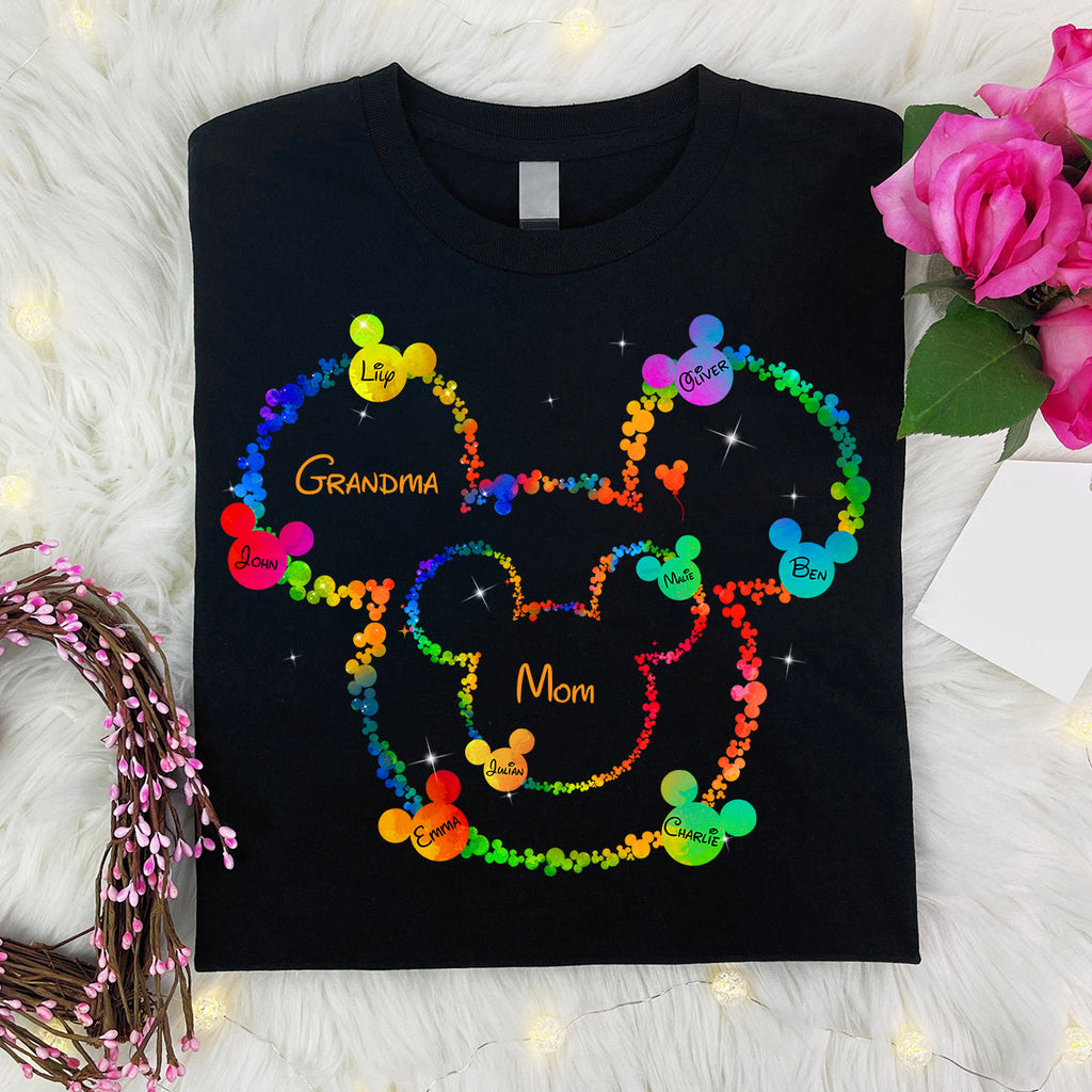 Personalized Mom Grandma Mouse T-shirt & Hoodie Gift for Mother's Day T-shirt & Hoodie GradoCreations