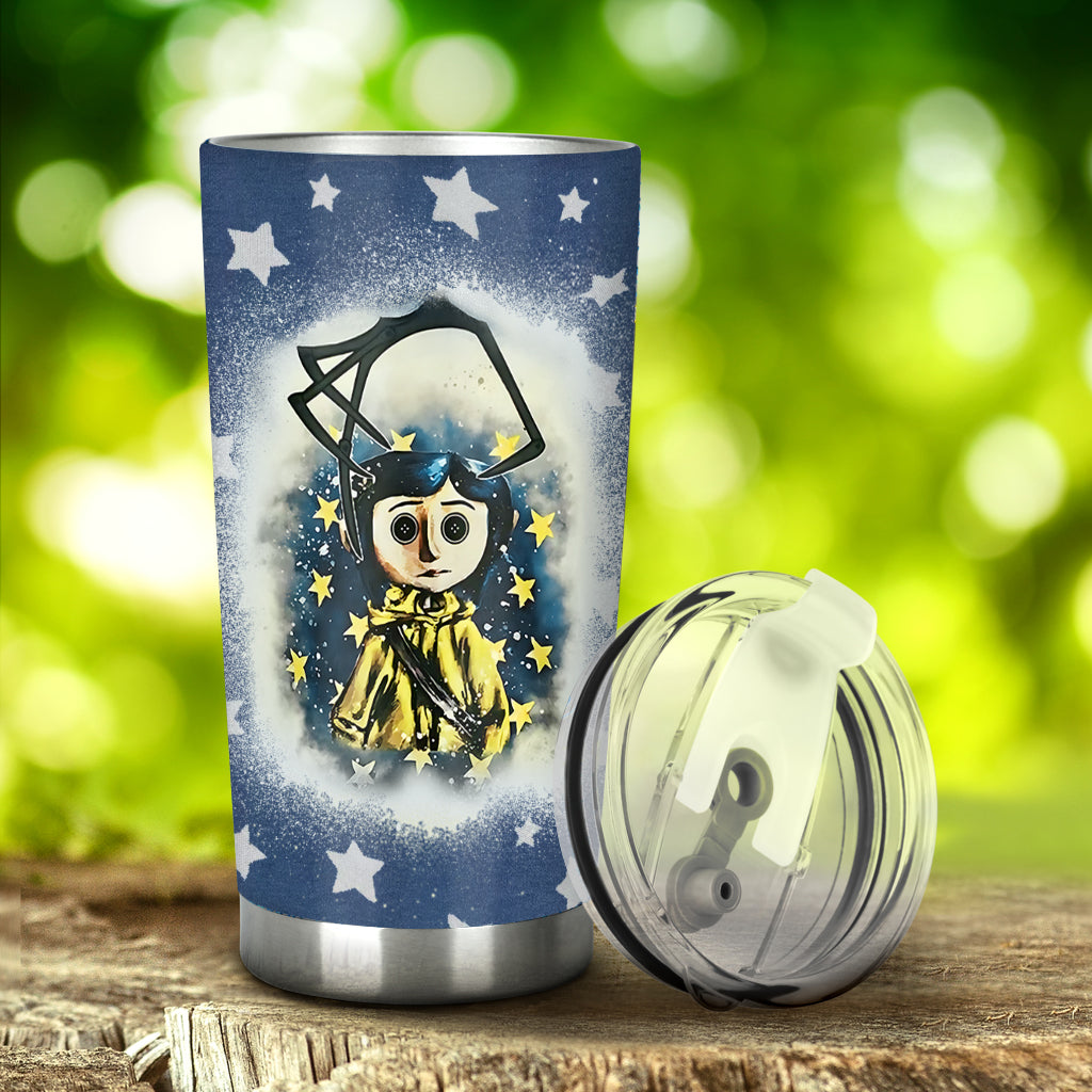 Personalized Coraline Tumbler Custom Name Drinkware Gift Tumbler GradoCreations