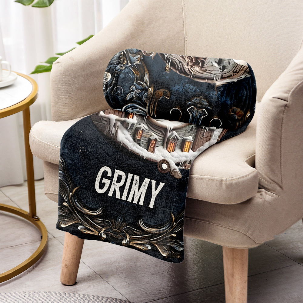 Personalized Nightmare Before Christmas Blanket Gift for Kids Blanket GradoCreations