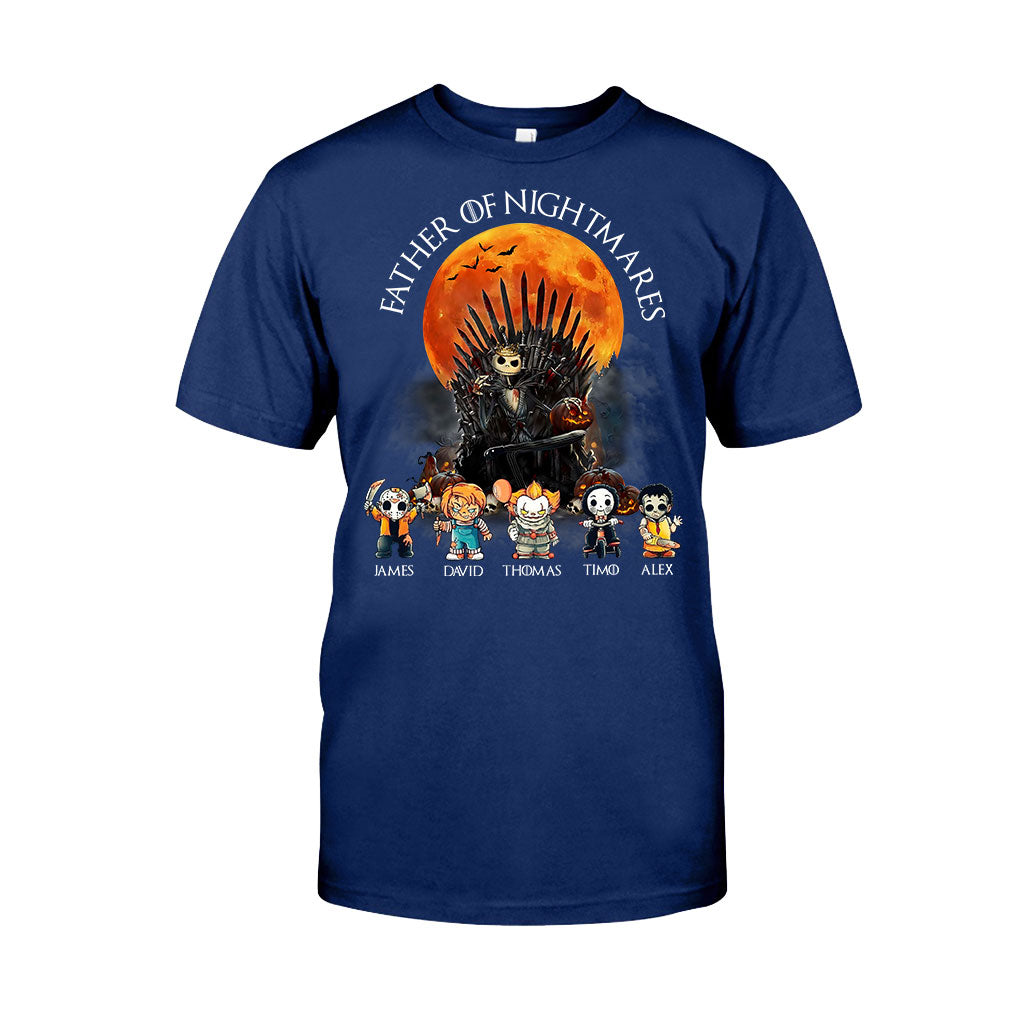Personalized Father T-Shirt and Hoodie with 4 Character Design T-shirt & Hoodie GradoCreations