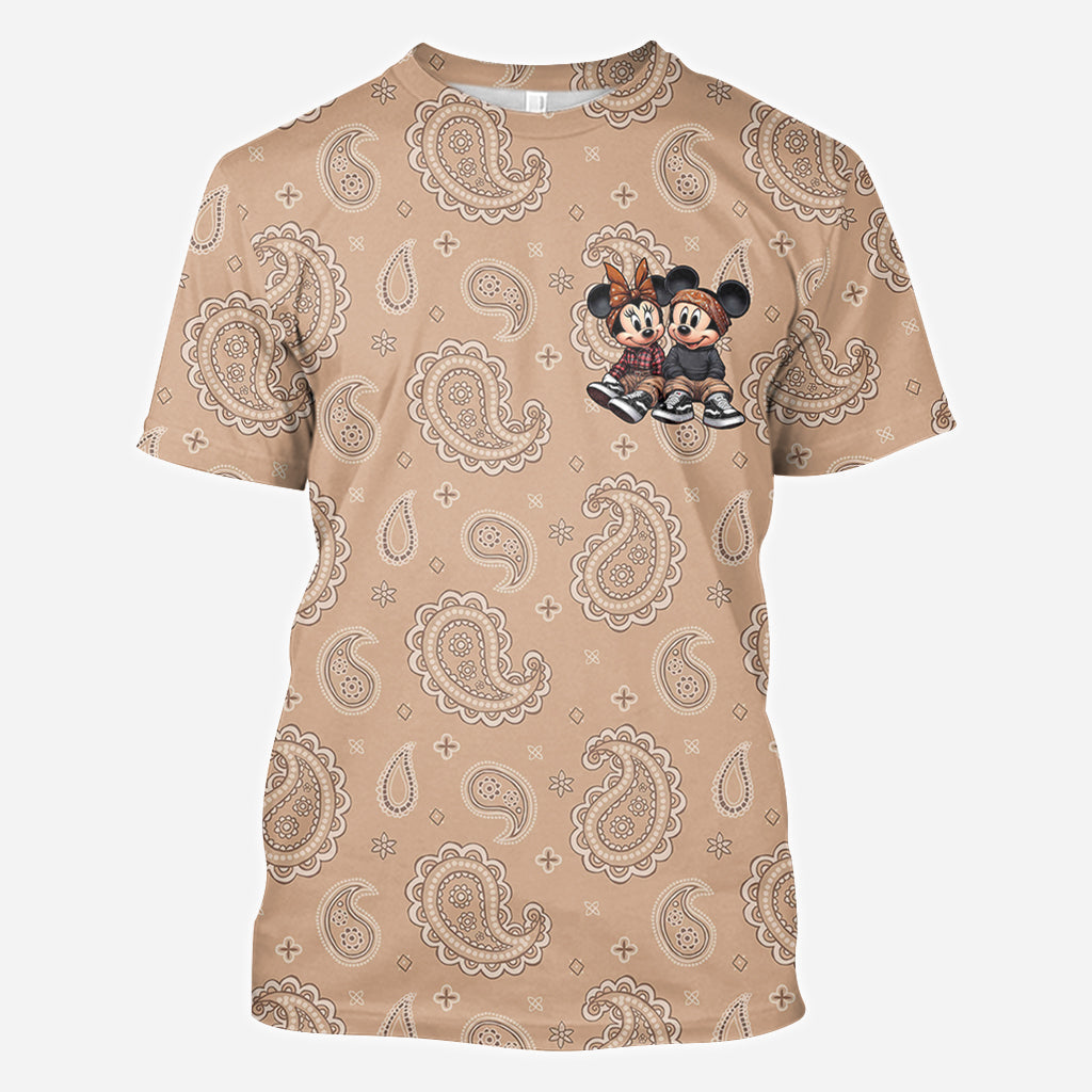 Personalized All Over Shirt Cute Mouse Couple Gift for Anniversary All Over Shirt GradoCreations