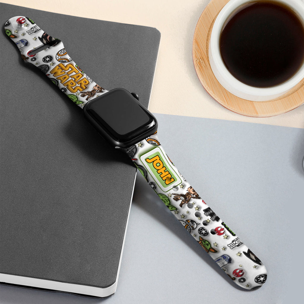 Personalized Star Wars Apple Watch Band Custom Name Gift Apple Watch Band GradoCreations