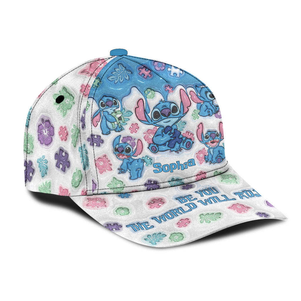 Personalized Autism Awareness Classic Cap Custom Name Gift Classic Cap GradoCreations