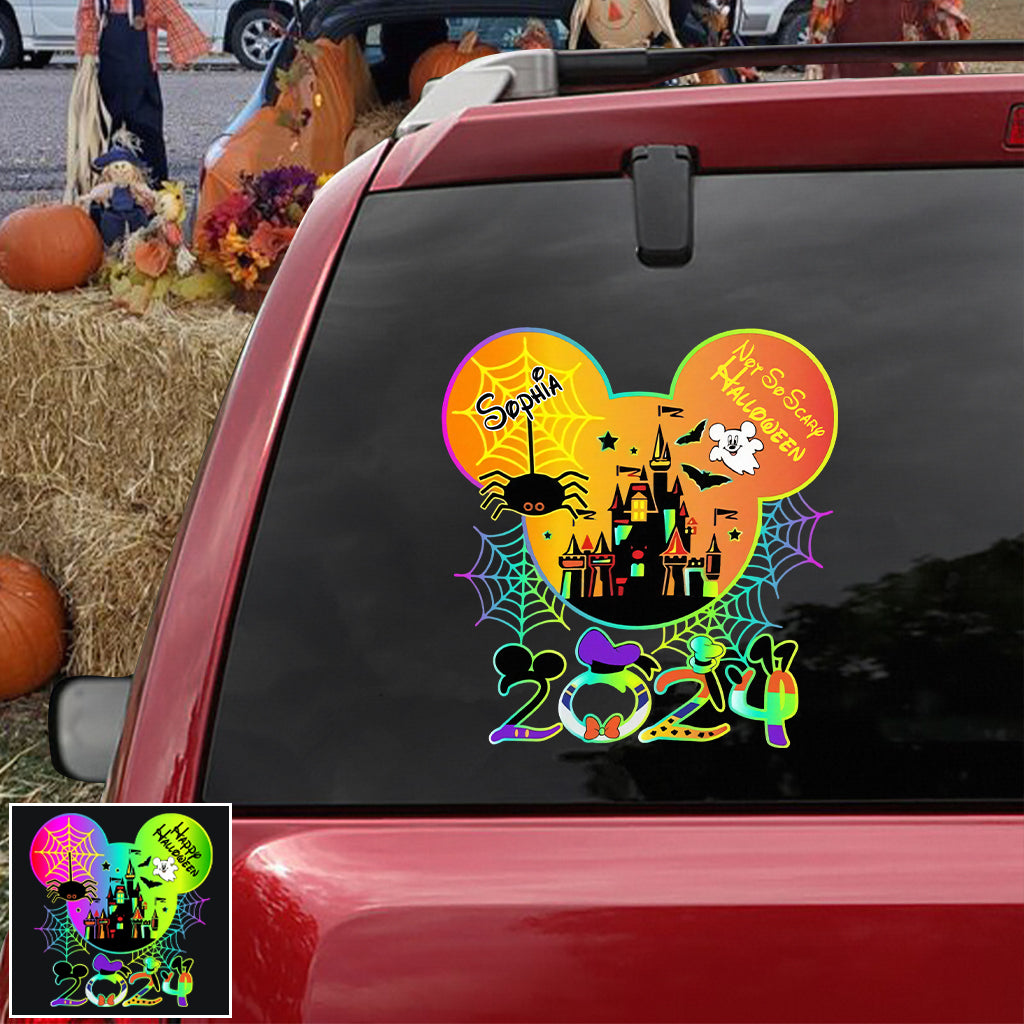 Personalized Halloween Mouse Decal Custom Name for Kids Decal Full GradoCreations