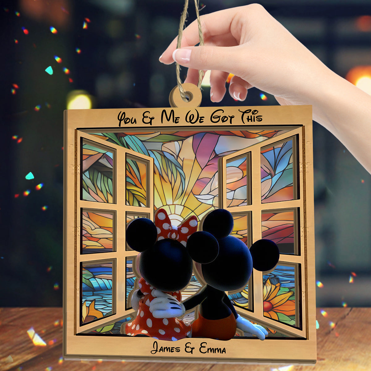 Personalized You & Me We Got This Suncatcher Gift for Couples Suncatcher GradoCreations