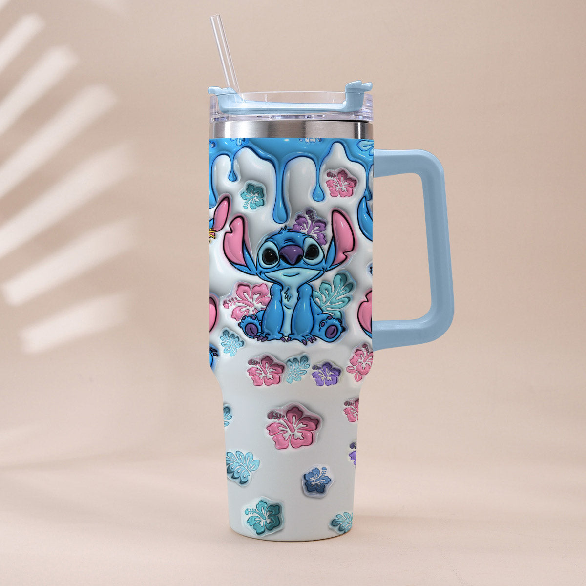 Personalized Ohana Tumbler with Handle Custom Name Gift for Family Tumbler With Handle GradoCreations