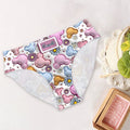 Personalized Cute Mouse Ears Floral Women's Briefs Unique Gift Women Briefs GradoCreations