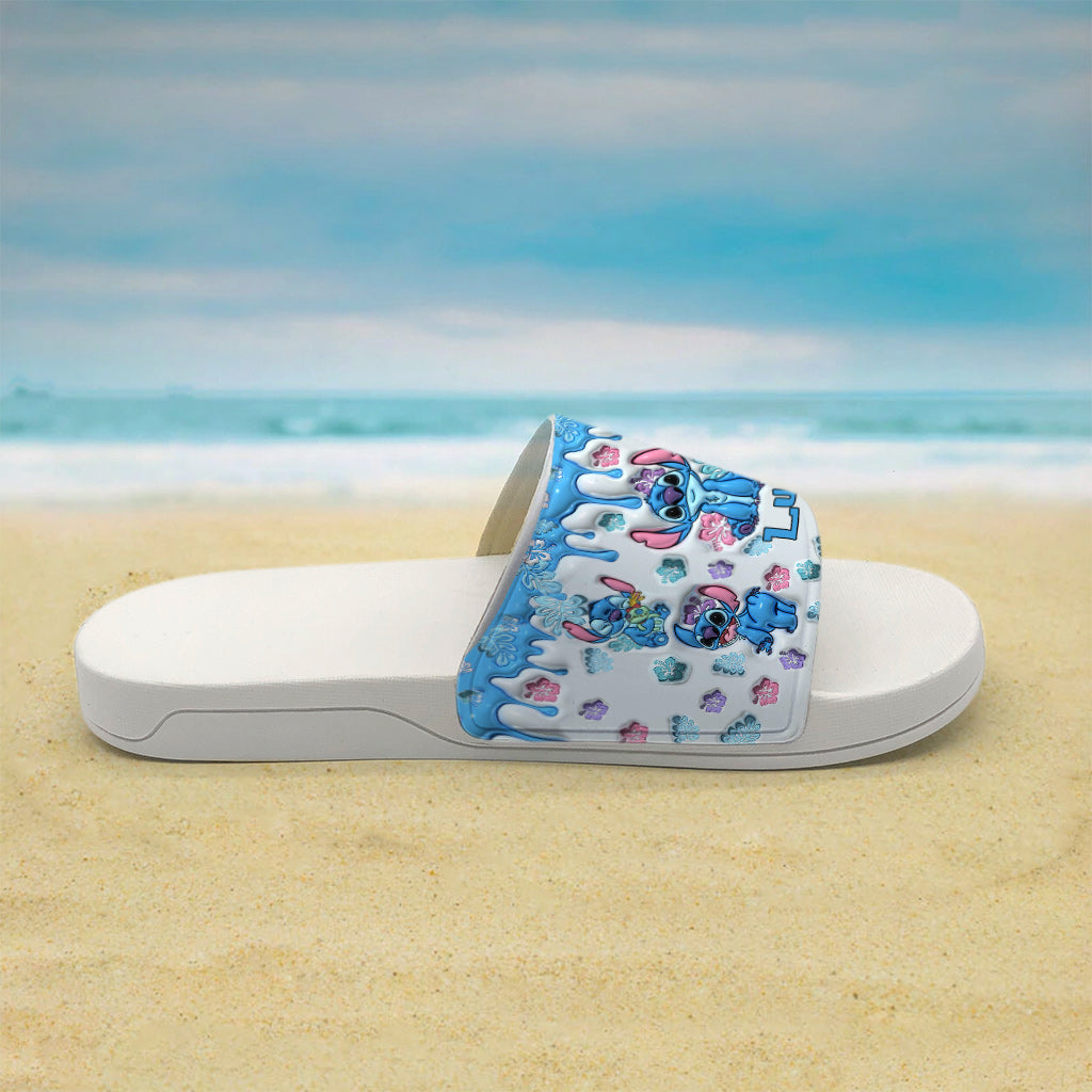 Personalized Ohana Slide Sandals Custom Name Gift for Family Slide Sandals GradoCreations