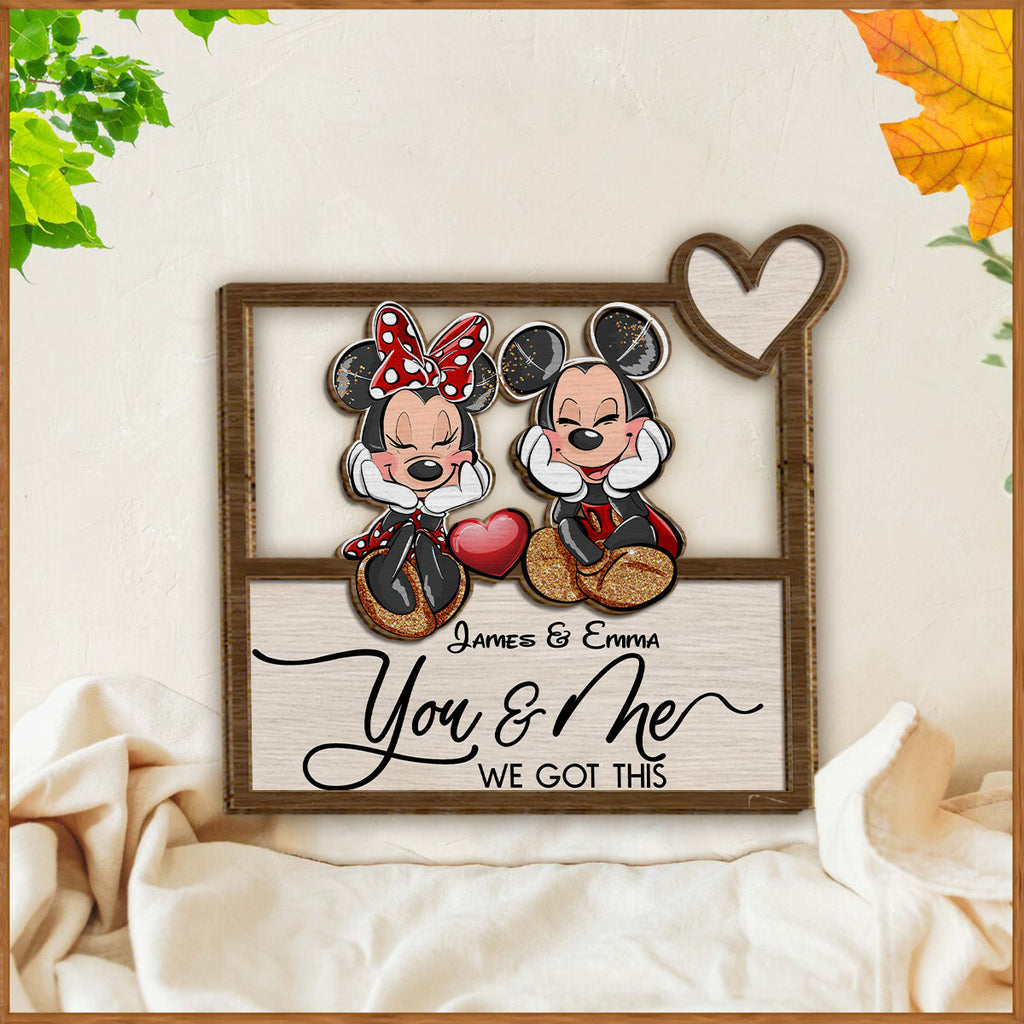 Personalized Mickey Mouse Ears Wood Sign Custom Name Gift 2 Layered Wood Sign GradoCreations