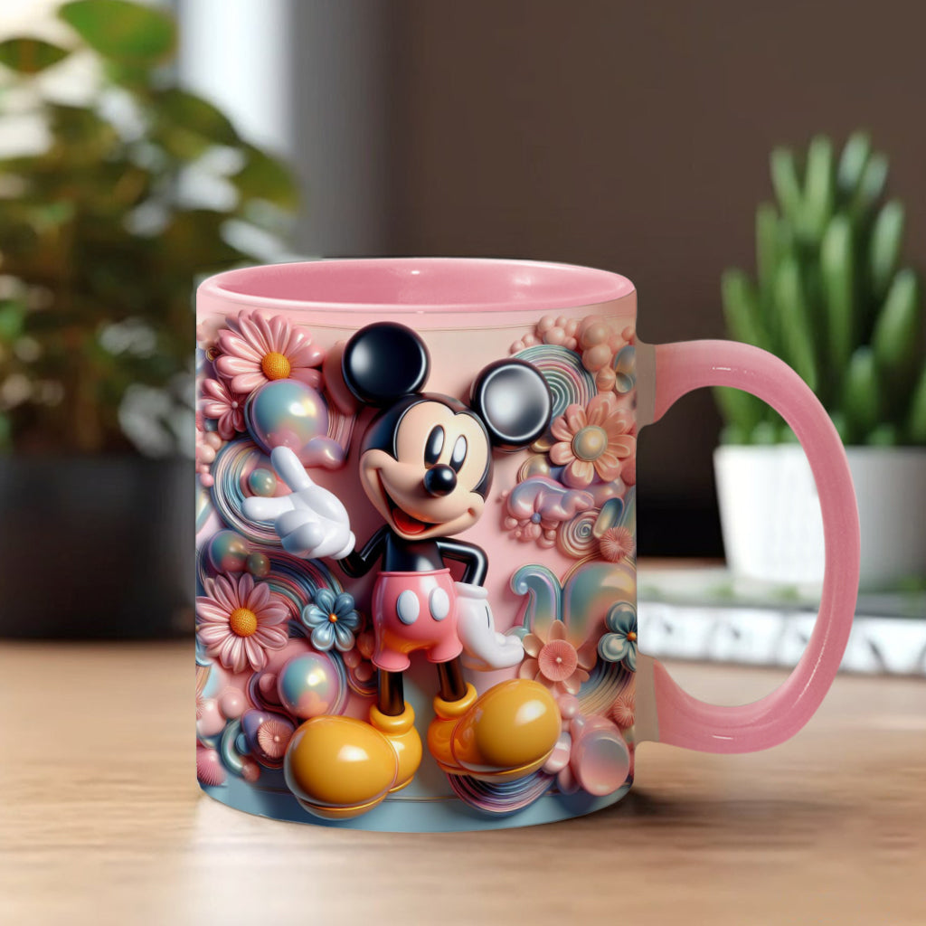Personalized Ceramic Accent Mug with Magical Mouse Design for Christmas or Birthday Accent Mug GradoCreations
