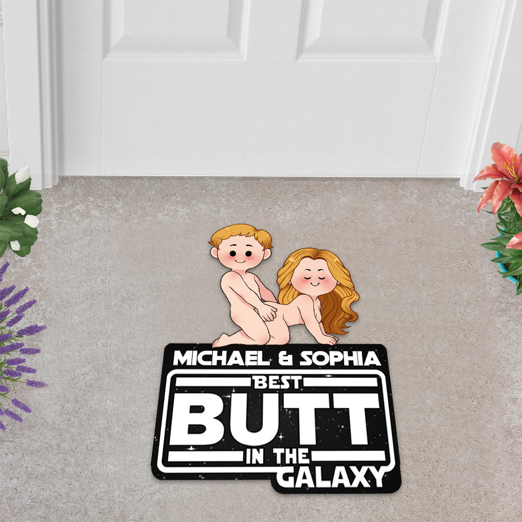 Personalized Best Butt In The Galaxy Shaped Doormat Gift Shaped Doormat GradoCreations