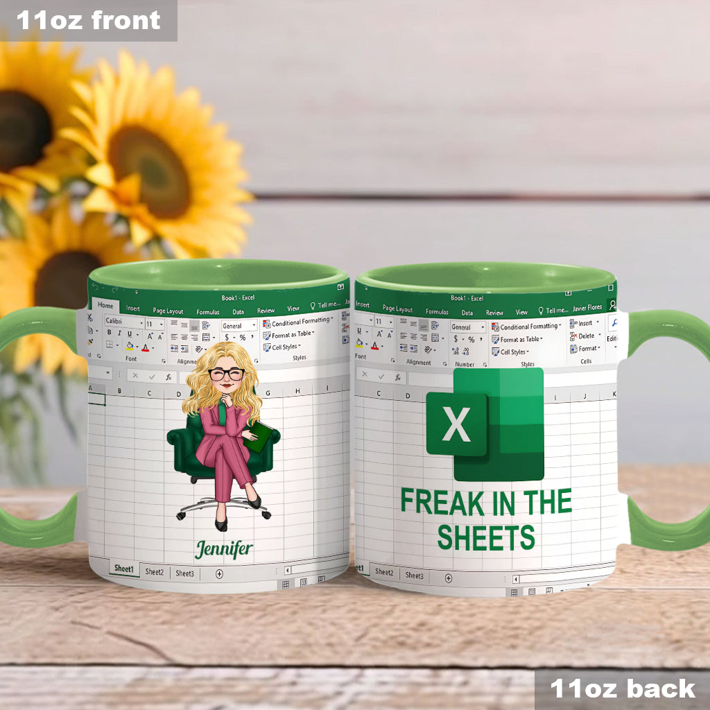 Personalized Accent Mug Custom Colleague Gift with Name Accent Mug GradoCreations