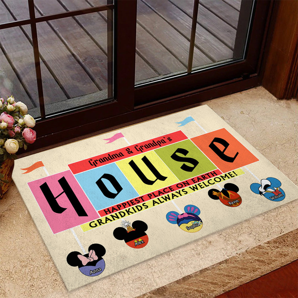 Personalized Doormat for Grandparents Custom Name Welcome Gift Doormat GradoCreations