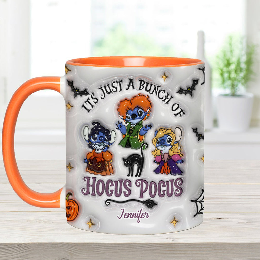 Personalized Halloween Ohana Ceramic Mug Custom Name Gift Accent Mug GradoCreations