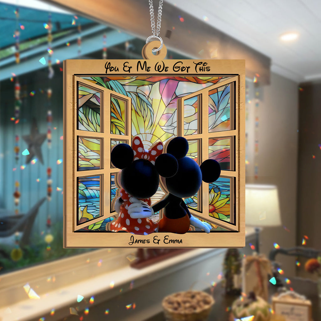 Personalized You & Me We Got This Suncatcher Gift for Couples Suncatcher GradoCreations