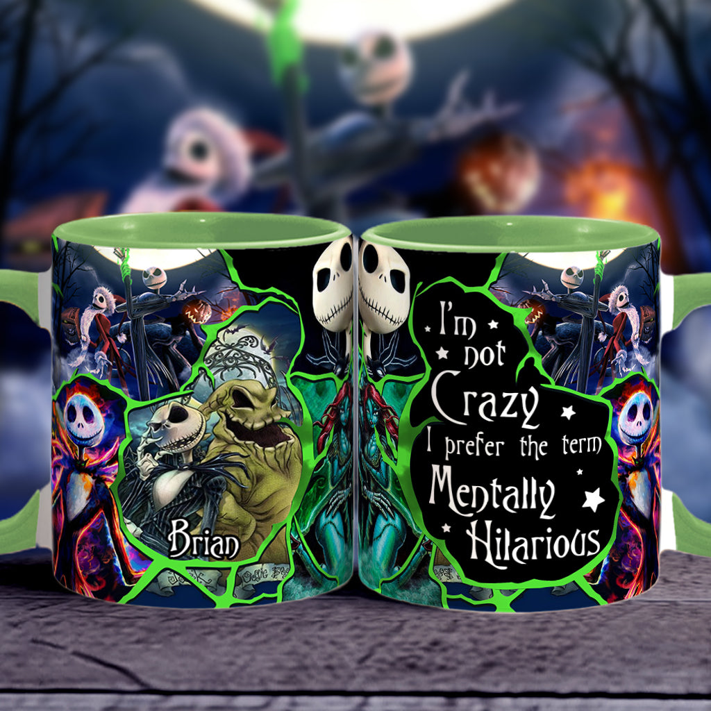 Personalized Nightmare Accent Mug Custom Name Funny Gift for Friends Accent Mug GradoCreations
