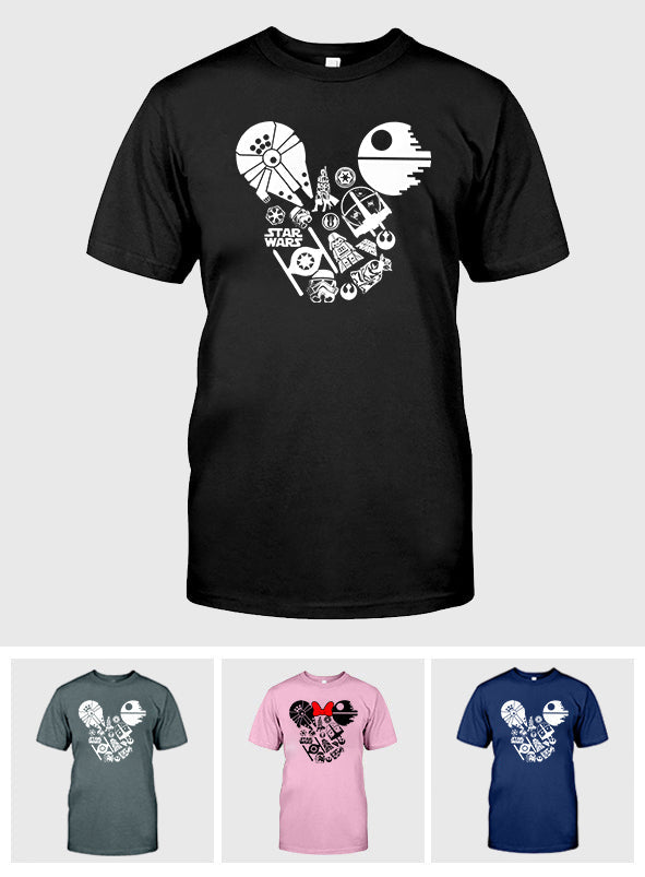 Personalized Star Wars Mouse Ears T-shirt & Hoodie Gift for Fans T-shirt & Hoodie GradoCreations