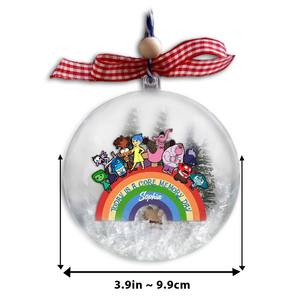 Personalized Snow Globe Ornament Custom Name Holiday Gift Snow Globe Ornament GradoCreations