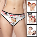 Personalized Lace Border Women's Briefs Custom Name Gift for Her Lace Border Women Briefs GradoCreations