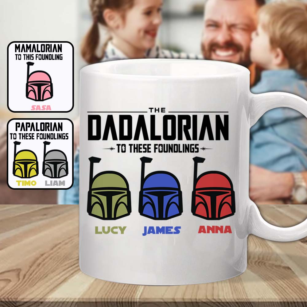 Personalized The Dadalorian Mug Custom Family Names Gift Mug GradoCreations