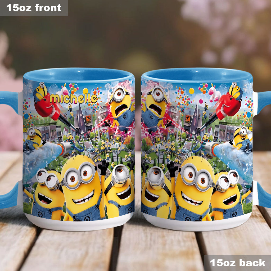 Personalized Minions Accent Mug Custom Name Gift for Kids Accent Mug GradoCreations