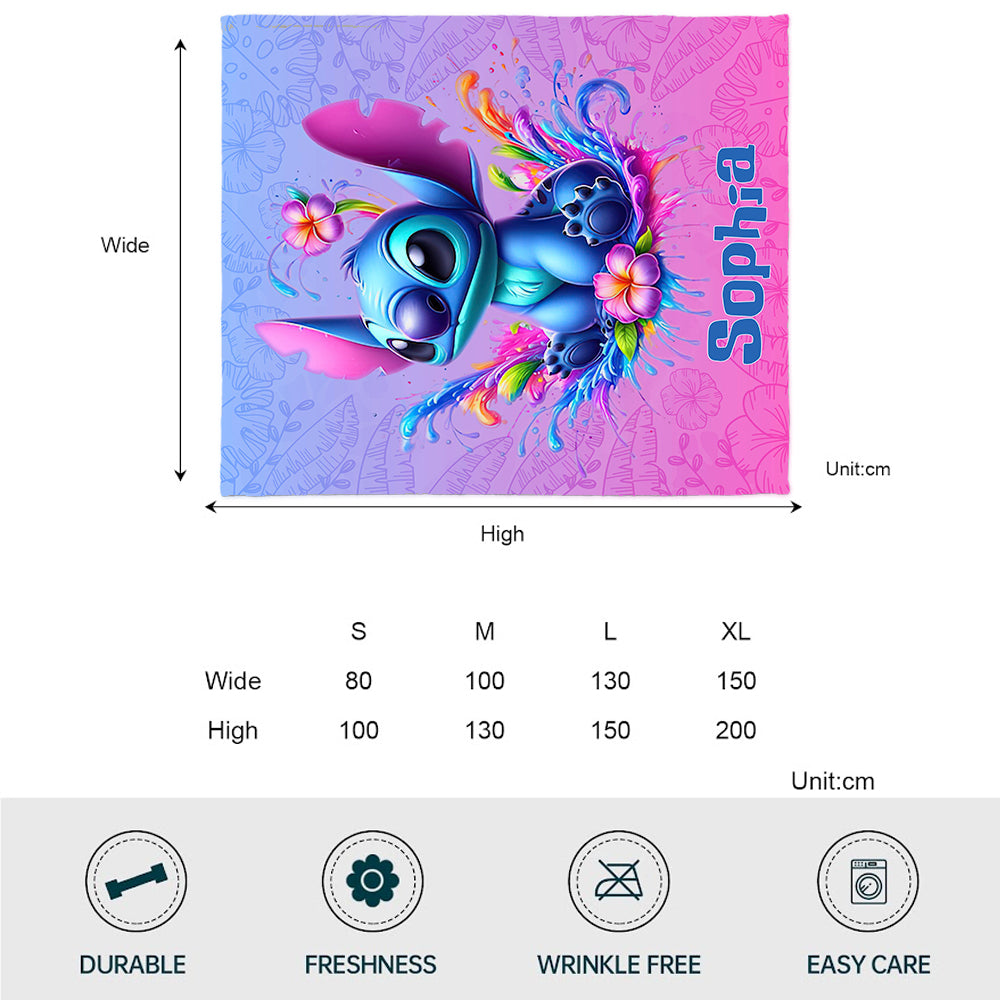 Personalized Ohana Blanket Custom Name Gift for Kids Blanket GradoCreations