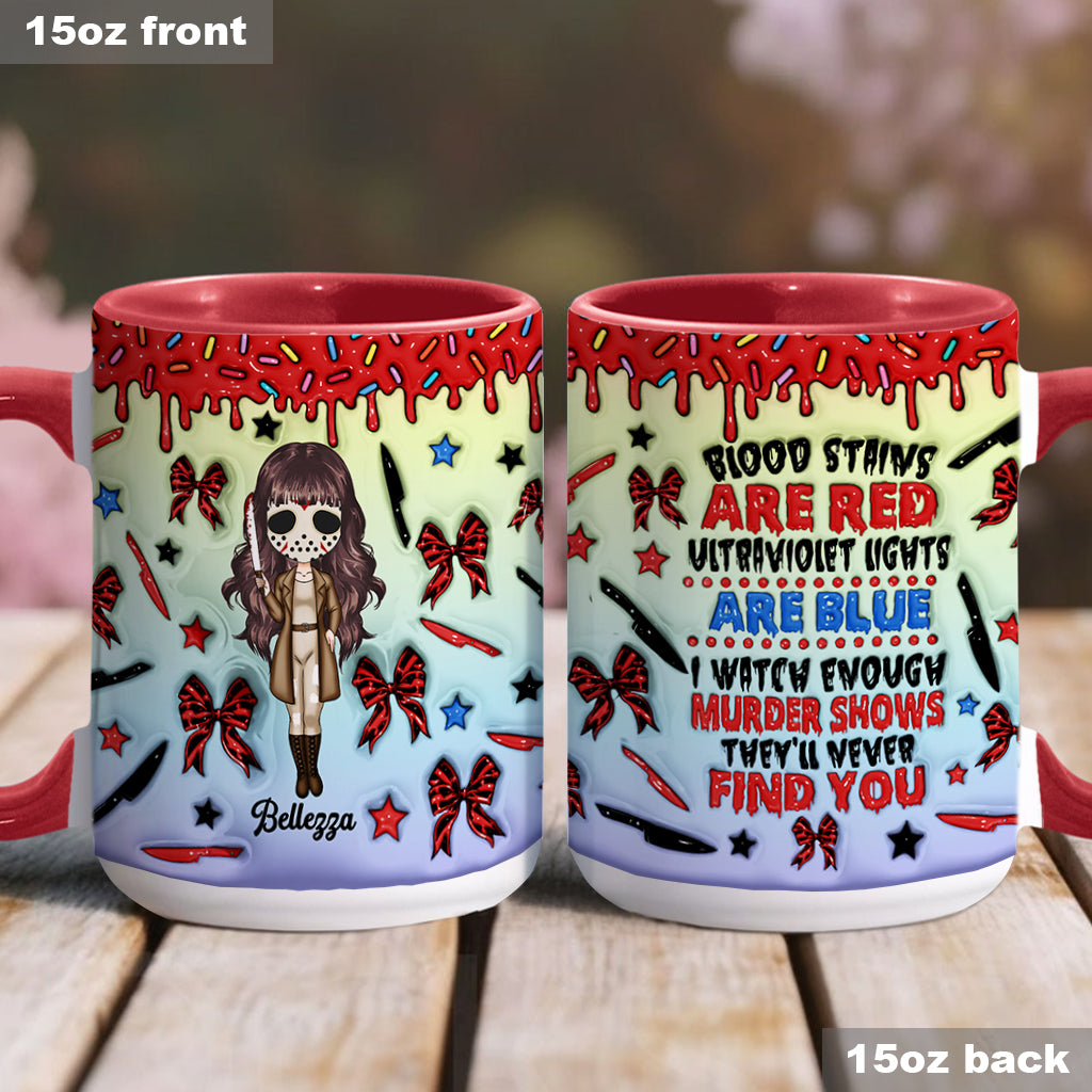 Personalized Accent Mug for Murder Mystery Lovers - Fun Gift Accent Mug GradoCreations