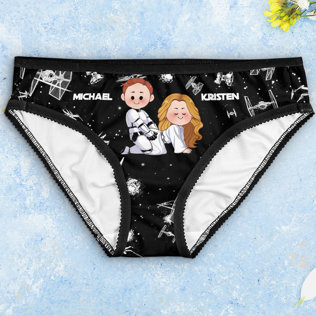 Personalized Lace Border Women Briefs Custom Name Gift Idea Lace Border Women Briefs GradoCreations