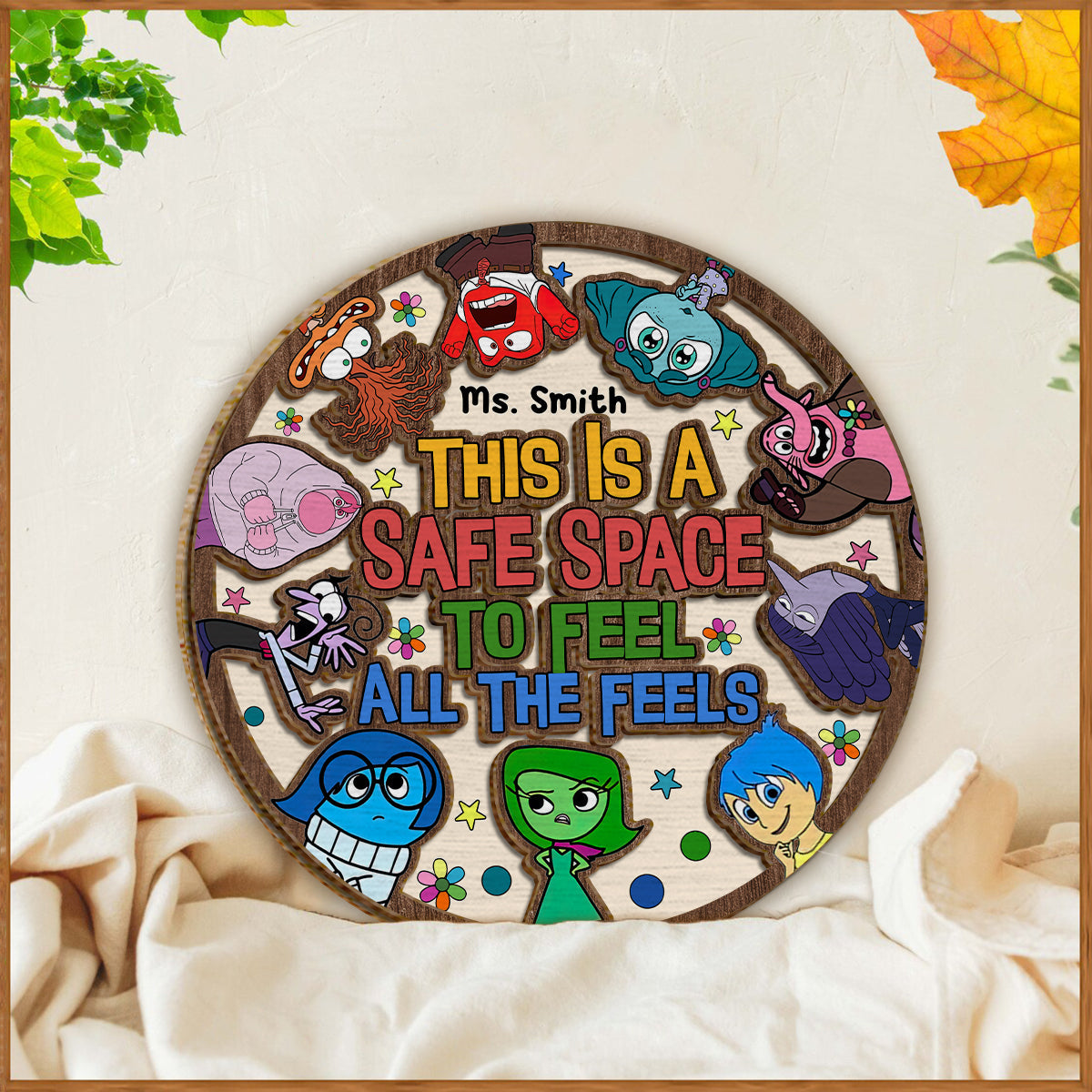 Personalized 2 Layered Wood Sign Safe Space Gift for Home 2 Layered Wood Sign GradoCreations