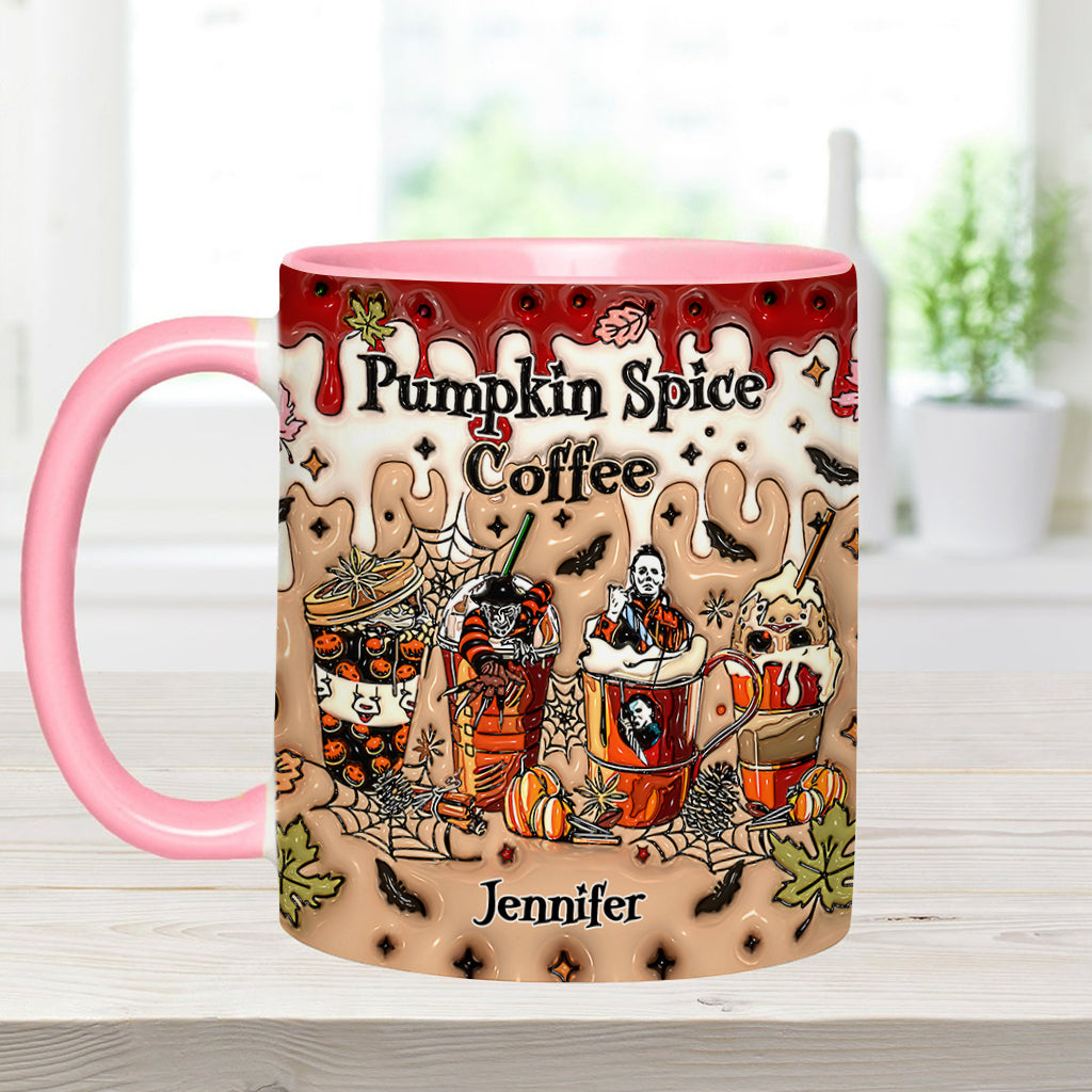 Personalized Pumpkin Spice Latte Accent Mug Custom Name Gift Accent Mug GradoCreations