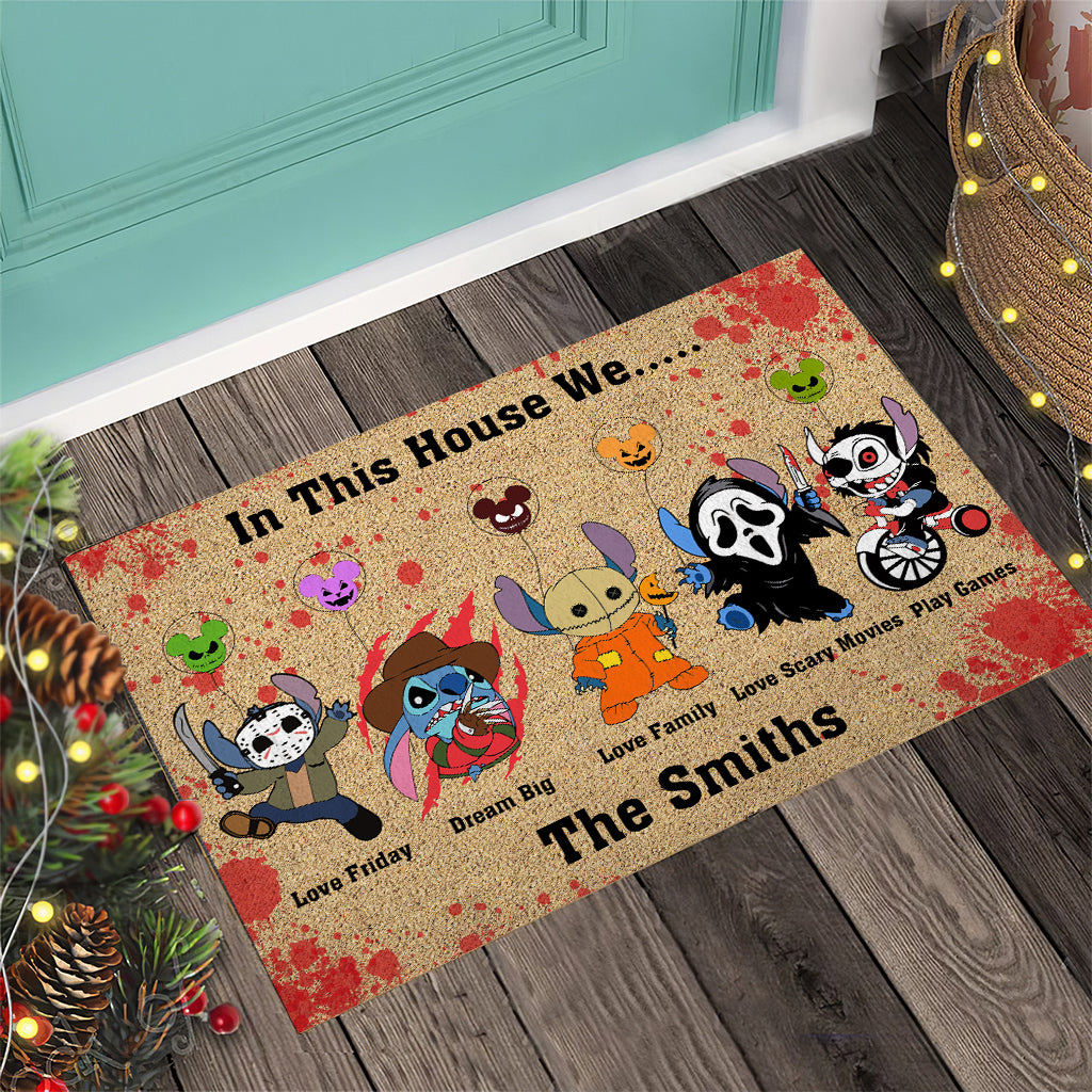Personalized Doormat In This House Ohana Family Gift Doormat GradoCreations