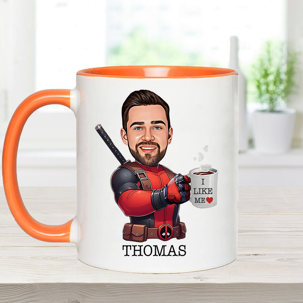 Personalized Accent Mug I Like Me Custom Photo Gift Accent Mug GradoCreations