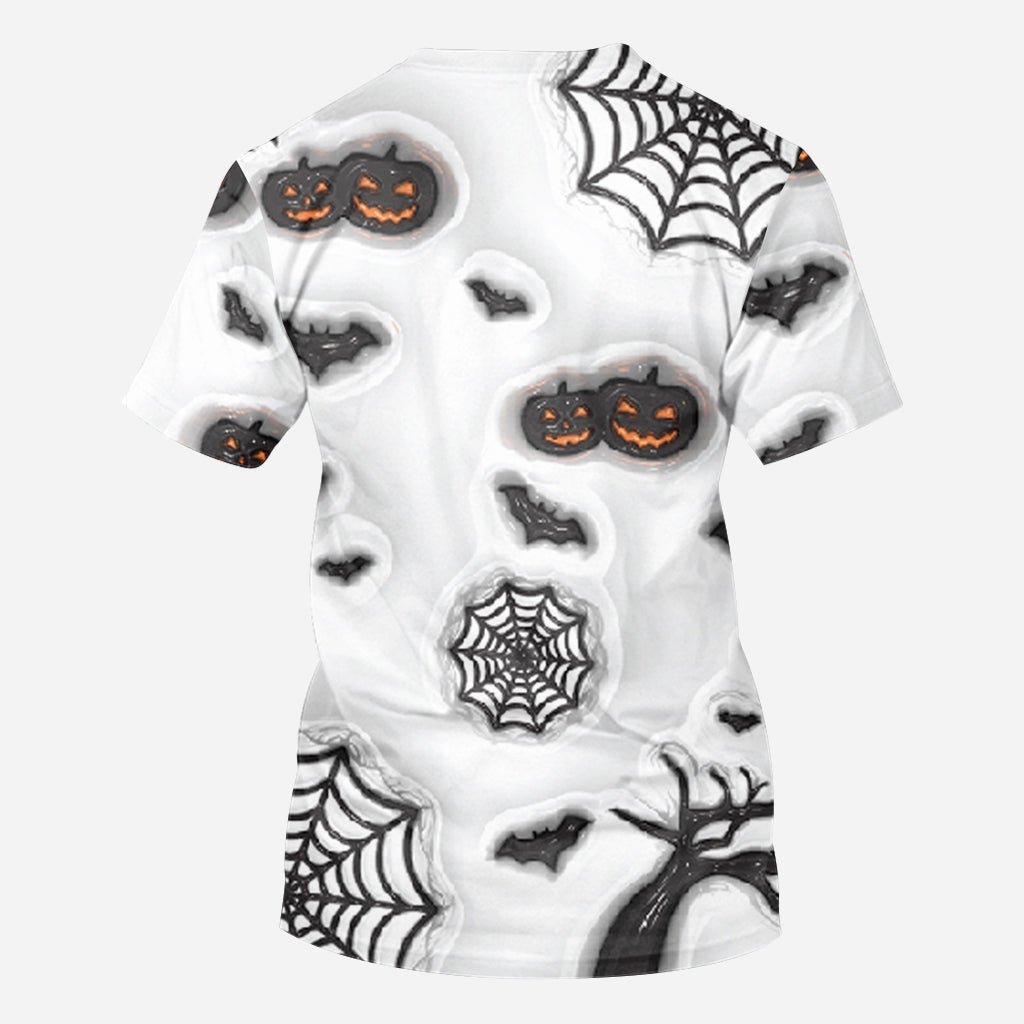 Personalized Halloween All Over Shirt Custom Name Gift All Over Shirt GradoCreations