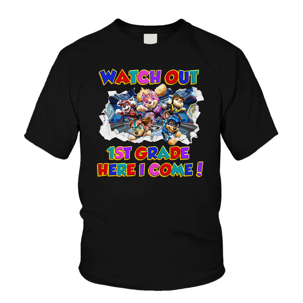 Personalized Kids T-Shirt with Watch Out Design for Back to School Kid Shirt GradoCreations