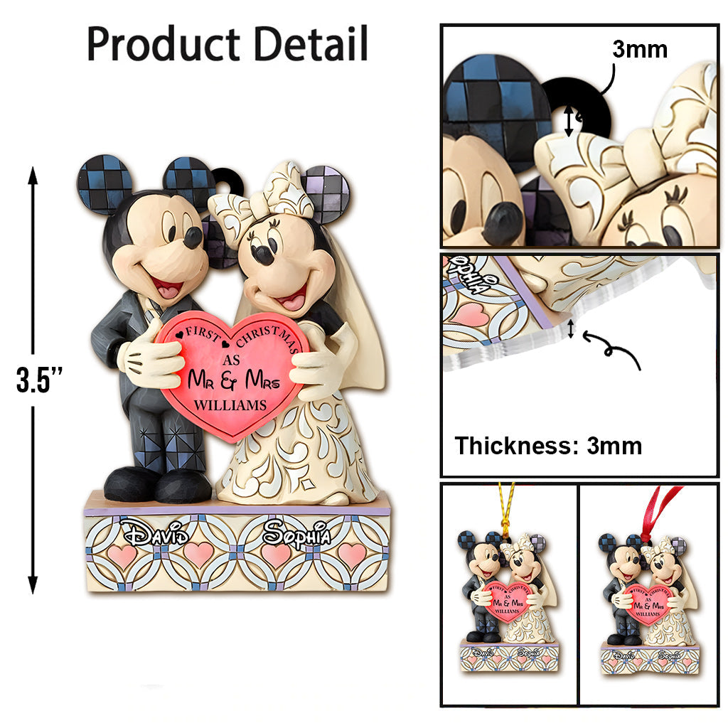 Personalized First Christmas Mouse Ornament Custom Name Gift Ornament GradoCreations