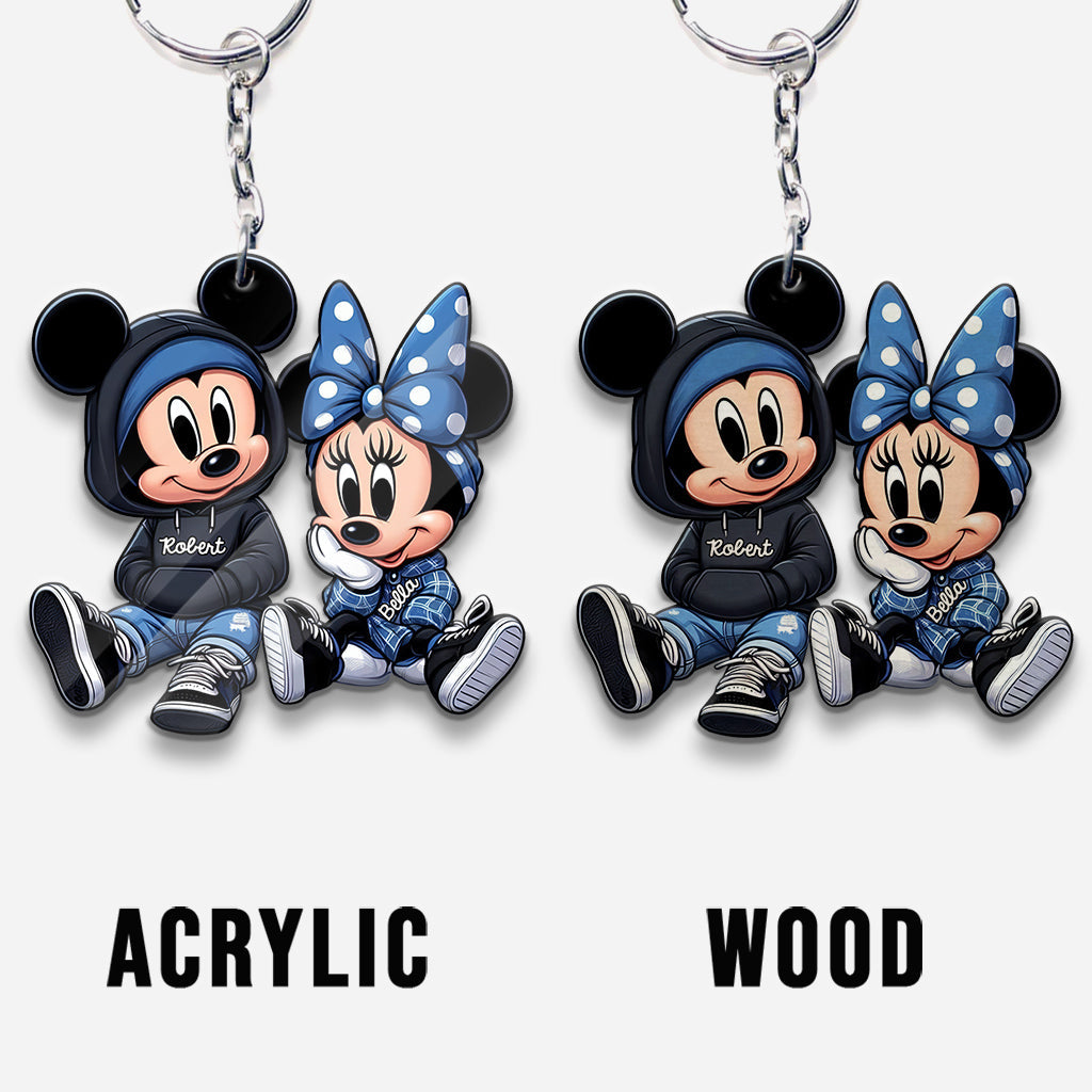 Personalized Chicano Mouse Keychain Custom Name Gift Keychain GradoCreations