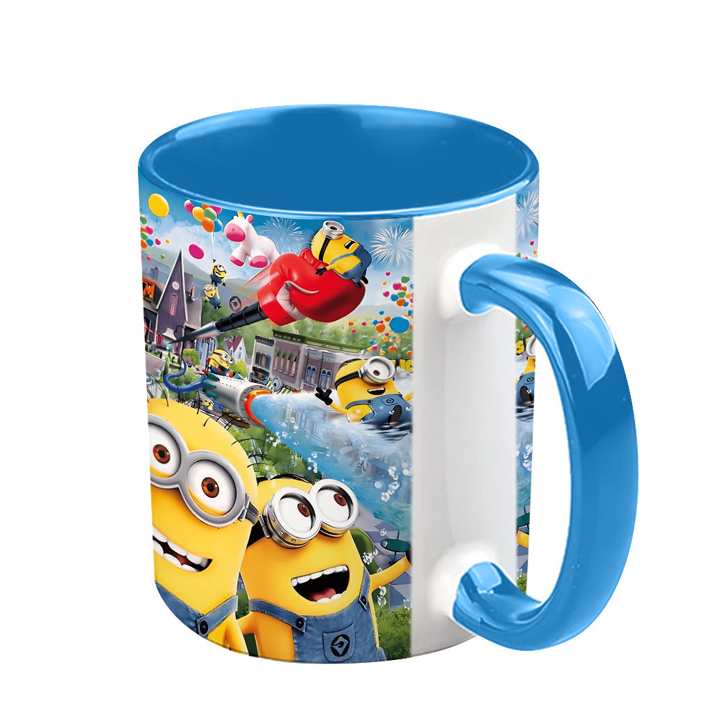 Personalized Minions Accent Mug Custom Name Gift for Kids Accent Mug GradoCreations