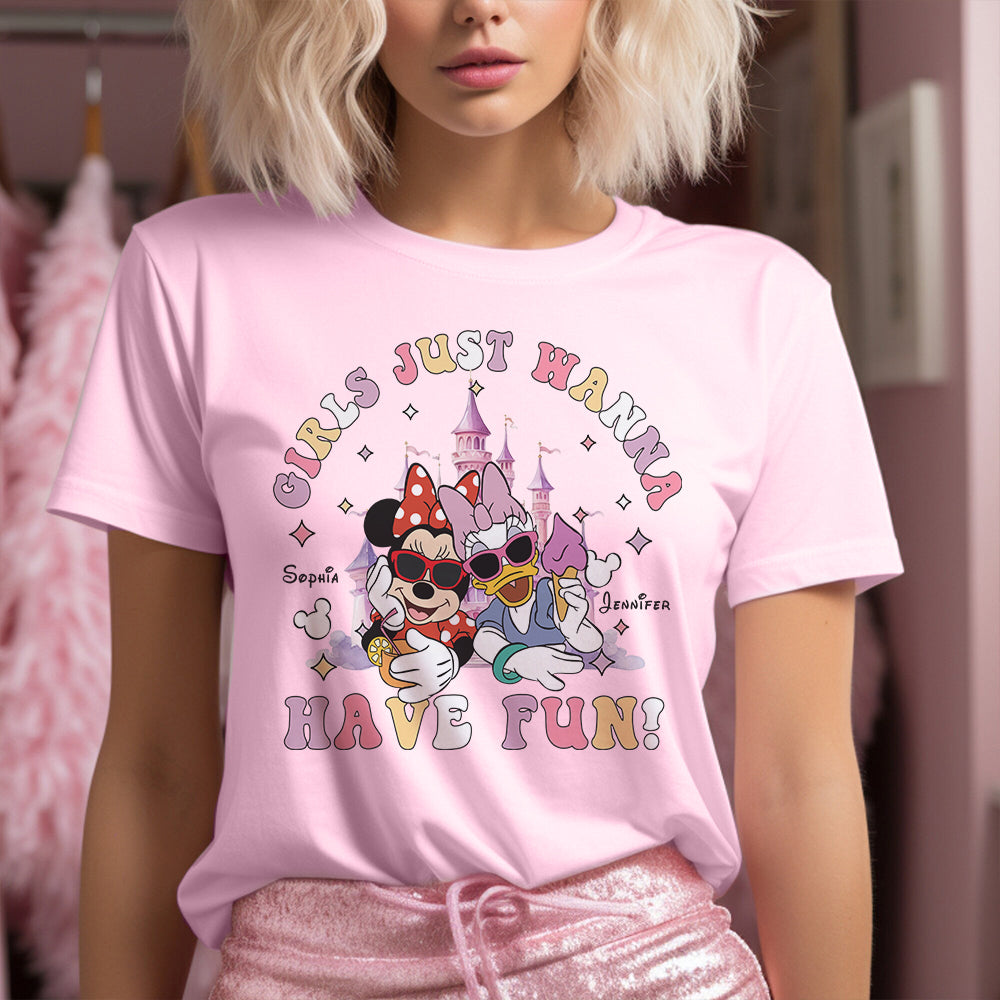 Personalized Girls Just Wanna Have Fun T-shirt & Hoodie for Kids T-shirt & Hoodie GradoCreations
