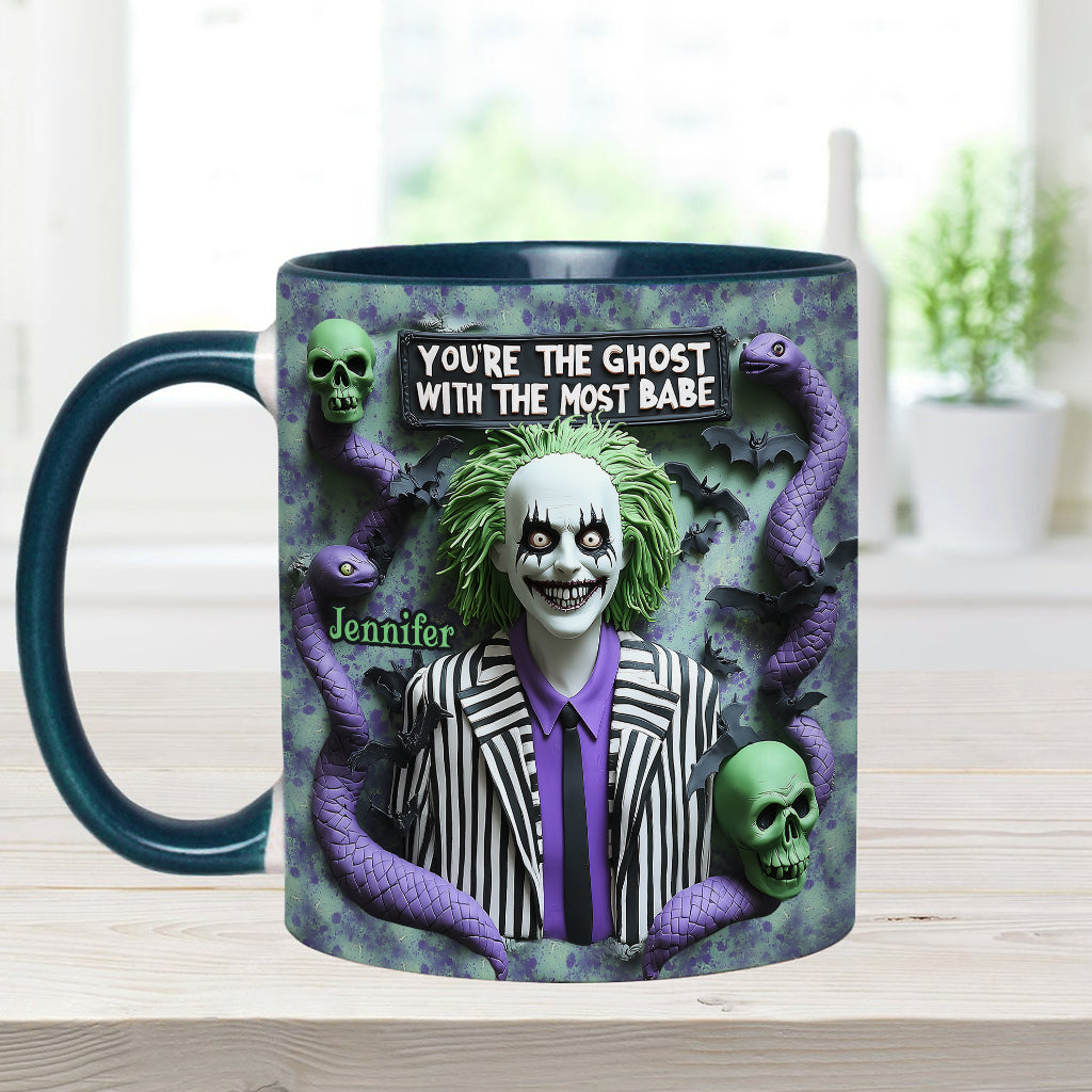Personalized Accent Mug You're The Ghost With The Most Gift Accent Mug GradoCreations