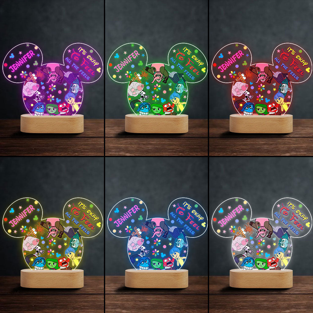 Personalized Acrylic Shaped Light Plaque Custom Name Gift Shaped Plaque Light Base GradoCreations
