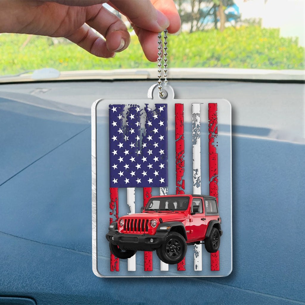 Personalized Acrylic Car Ornament Custom Design Gift Idea One-sided Car Ornament GradoCreations