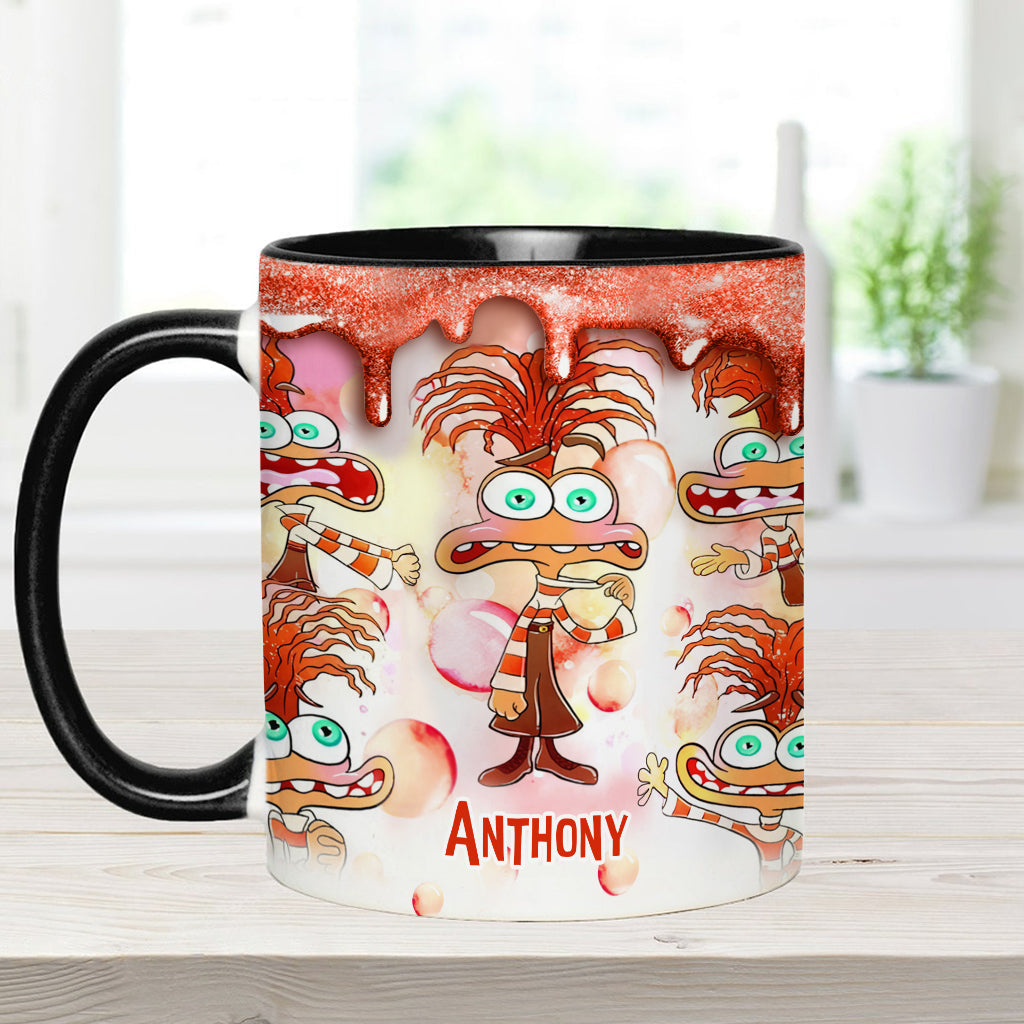 Personalized Two-Tone Accent Mug Custom Name Gift Accent Mug GradoCreations