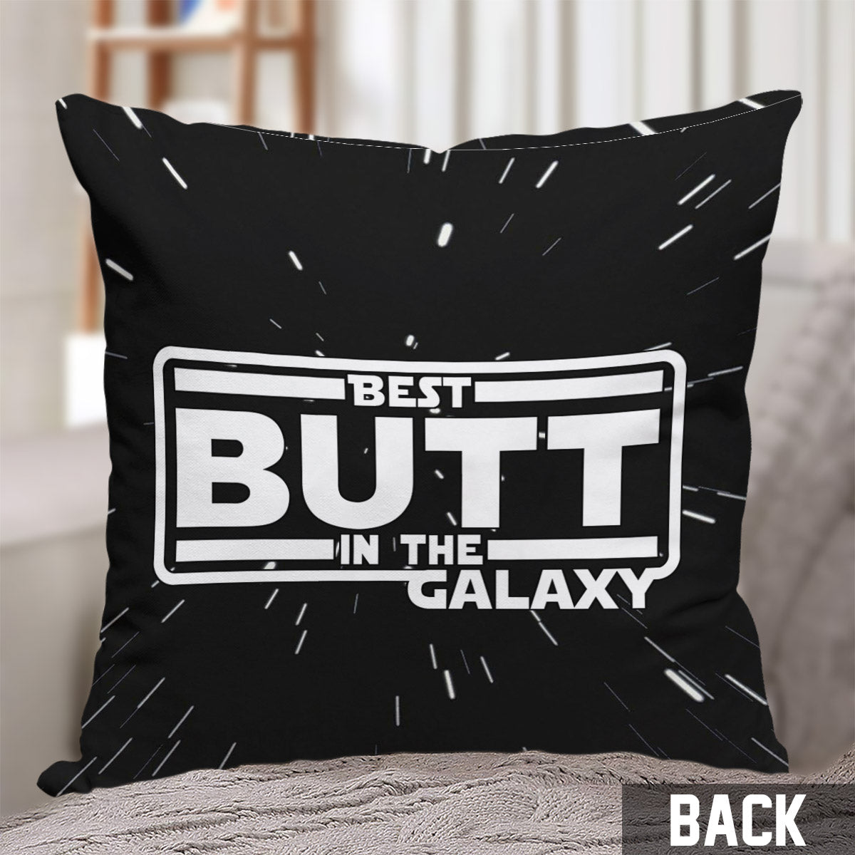 Personalized Throw Pillow Best Butt in the Galaxy Gift for Couples Throw Pillow GradoCreations