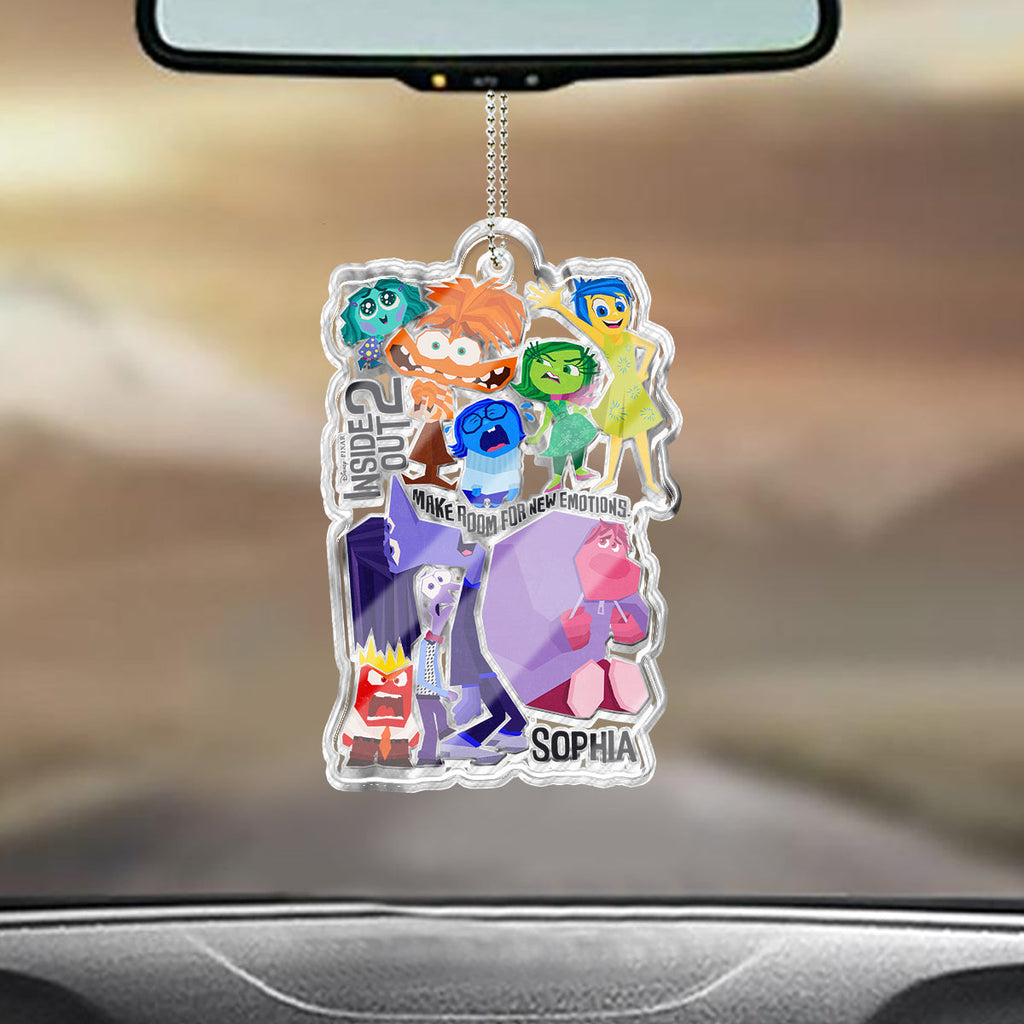 Personalized Acrylic Car Ornament Custom Name Gift for Kids One-sided Custom Shaped Car Ornament GradoCreations