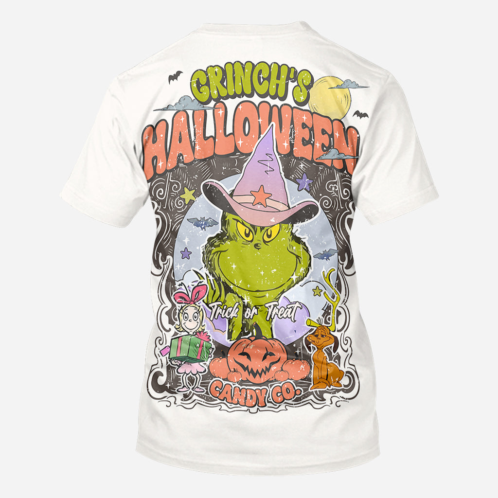 Personalized Grinch Halloween All Over Shirt Fun Costume Gift All Over Shirt GradoCreations