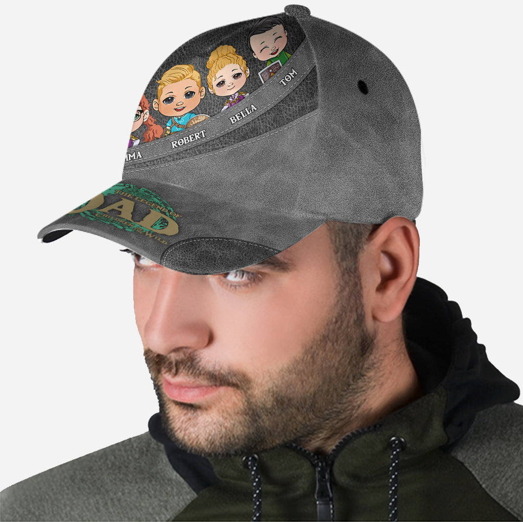 Personalized Classic Cap for Dad & Mom with Family Design Classic Cap GradoCreations