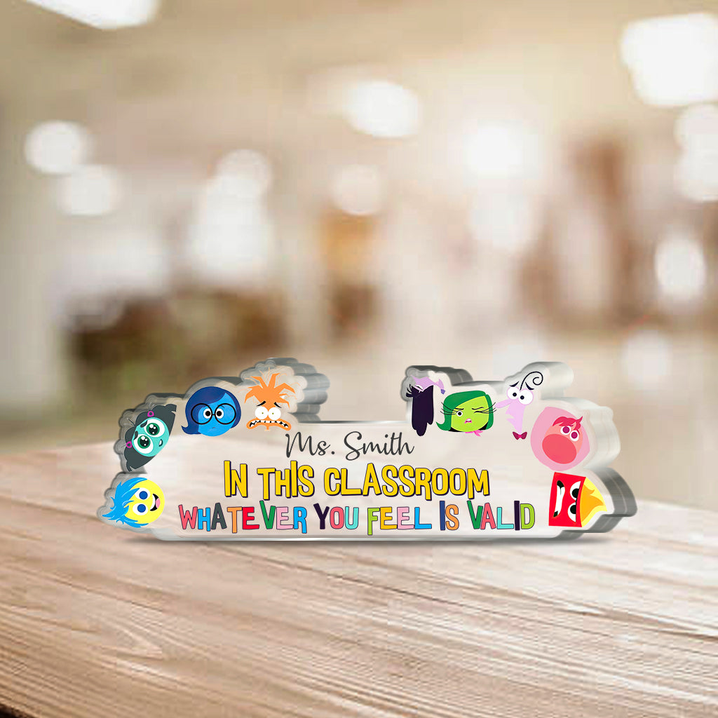 Personalized Custom Shaped Acrylic Plaque for Teacher Appreciation Custom Shaped Acrylic Plaque GradoCreations